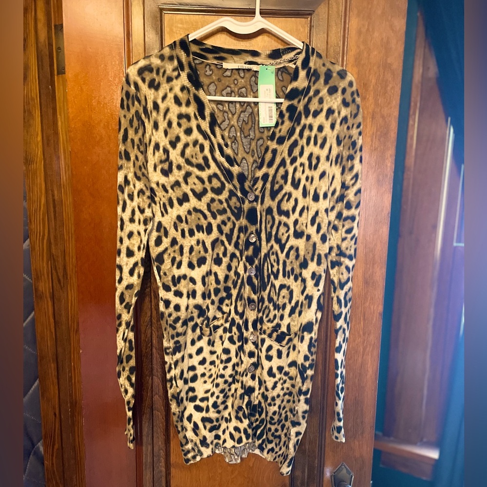 Leopard print sweater size medium Ellison (Stitch Fix) NWT